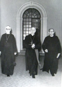 Monsignor Pigionatti con il cardinal Colombo e monsignor Maggioni
